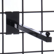 Grid Walls Straight Arms Black 12"L by Retail Resource – Model GGW12B