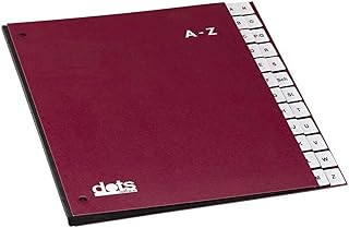 Dot's Homestyle Pretzels dots Dots 44199-01 Desk Organiser A-Z Red