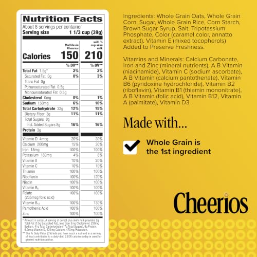 Cheerios Multi Grain / 12 Ounce (Pack of 1) / 1 Cold Cereal