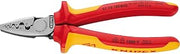 KNIPEX 97 78 180 Crimping Pliers for end sleeves 0,25-16mm with soft handle VDE-tested