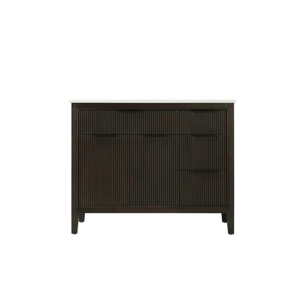 42" Single Bathroom Vanity in Chocolate Oak by Elegant Kitchen and Bath – unspecified, Aluminum, Chocolate, Model VF29842CO