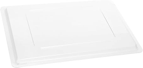 Cambro 1826CP 26" Length x 18" Width, White Solid Plastic Full Size Flat Lid for Food Boxes