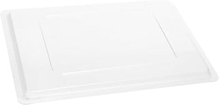 Cambro 1826CP 26" Length x 18" Width, White Solid Plastic Full Size Flat Lid for Food Boxes