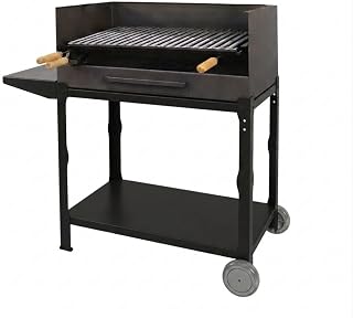 Imex The Fox 71532 – Barbecue with Stainless Steel Grill, 50 x 40 x 100 cm, Black
