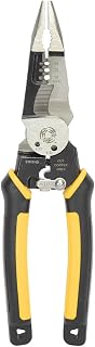 Southwire S7N1HD 7-In-1 Multi-Tool Plier: Shears 6-32 & 8-32 Bolts; Grips; Strips 10-14 AWG SOL & 12-16 AWG STR; Bolt spanner; Bolt shears; Crimper; Reamer; Heavy Duty Forged Steel