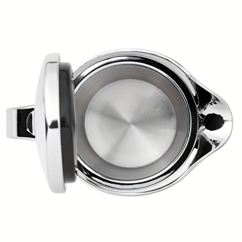 Thsinde Insulated Gravy Boat with Lid, 450ml Double Wall, Silver