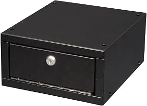 Datum Argos Pistol Safe, 9-1/2"W x 11"D x 5"H, 2 Pistol Capacity, Key Lock, Sand