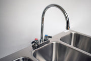 BK Resource W/Faucet / 10x14x10 inches / Silver Single Bowl