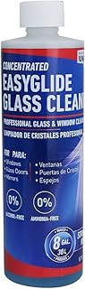 UNGER Professional Streak-Free EasyGlide Glass Cleaner Concentrate, 12 oz, Ammonia-Free, Makes 8 Gallons of Solution, Safe for Tinted Windows, LOW-E, Windshields, and Mirrors