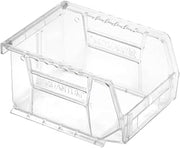 QUANTUM STORAGE SYSTEMS QUS210CC Ultra Stack & Hang Heavy Duty Part Organizer Crystal Clear Bins 6" L x 5" W x 3" H