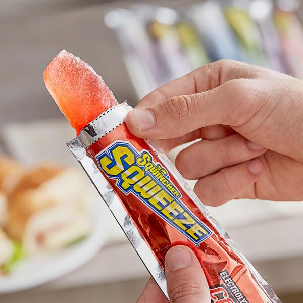 Sqweeze Electrolyte Replenishing Freeze Pops by Sqwincher – Pack of 10, Model 266798