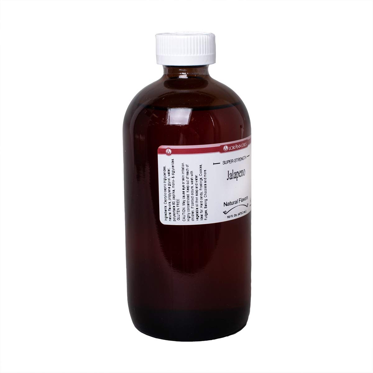 LorAnn Jalapeno SS Flavor by LorAnn Oils – 16 ounce, Orange, Model 0154-1000