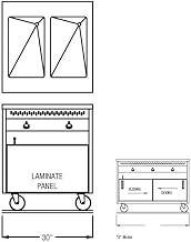 30" Open Cabinet Base Hot Food Table