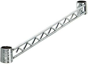 Quantum Food Service Hang Rail, 36', Stainless Steel, for Wire Shelving Units