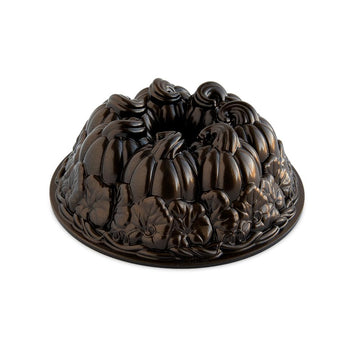 Pumpkin Patch Bundt by Nordic Ware – 10 Cup, 10.0 cups, Aluminum, Bronze, Model 95748