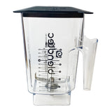 Wildside+ Ergo Commercial Jar (Clear with Black Hard Lid) by Blendtec – 90 Ounces, In Description, Clear with Black Hard Lid, Model 40-630-68