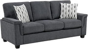 Lexicon Chelsea Chenille Sofa in Dark Gray