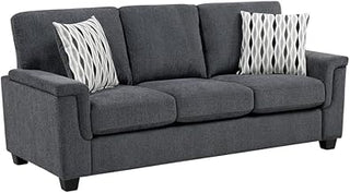 Lexicon Chelsea Chenille Sofa in Dark Gray