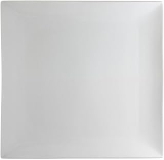 10 Strawberry Street Whittier Coupe 10.625" Square Dinner Plate, Set of 6, White