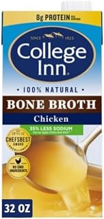 College Inn Chicken Bone Broth, 32 fl oz (Pack of 6)