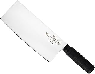 Mercer Culinary Chinese Chef's Knife With Measurements, 8 Inch, Black