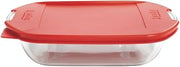 Anchor Hocking TrueFit Cake Dish with Cherry Lid, 8", Clear