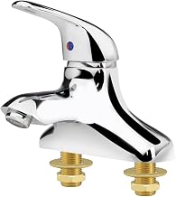Krowne 14-520L Krowne Royal Series Single Lever Lavatory Faucet, Deck Mount, 4" Centers, 0.5 GPM Aerator Installed (Includes 1.5 GPM Aerator), Brass Construction, Low Lead Compliant, NSF, cCSAus