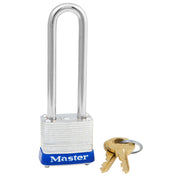 Padlock,ka,2-1/2 in H,4 Pin,Steel by Master Lock – Alloy Steel, Silver, Model 7KALJ