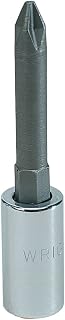 Wright Tool 2267 1/4" Drive Long Phillips Screwdriver Bit and Socket, #1