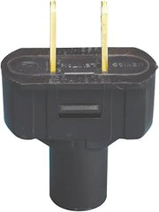 Leviton 15 Amp, 125 Volt, Non Grounding Plug, 48643-E, Black