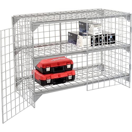 Global Industrial 4' x 3' x 6' / Gray / Industrial Storage Lockers