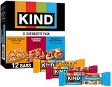 KIND Healthy Snacks Bars Variety Pack, 5-6g Protein, Gluten Free, 12 Count