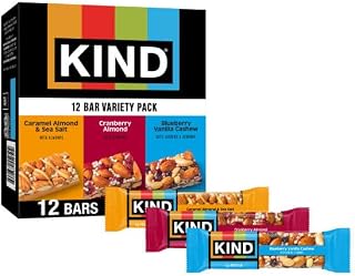 KIND Healthy Snacks Bars Variety Pack, 5-6g Protein, Gluten Free, 12 Count
