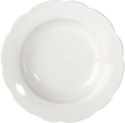 CAC China Seville 10 oz White Rim Soup Plate 24 Ct