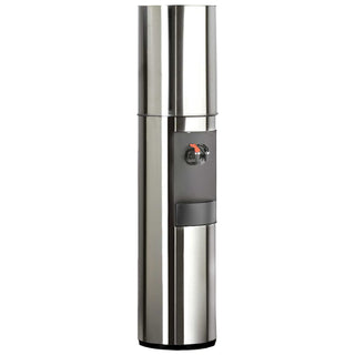 S2 Free-Standing Hot and Cold Water Cooler by Aquaverve Water Coolers – 5.0 gallons, Stainless Steel, Stainless Steel With Black Trim, Model SH101B-98