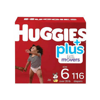 Plus Diapers by HUGGIES – Size 6, Polyester Or Polypropylene, White, Pack of 116, Model 2955521