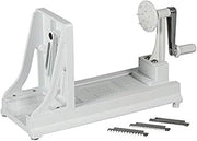 Benriner Turning Slicer, with 4 Japanese Stainless Steel Blades, White