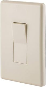 Hubbell Outdoor Waterproof Light Switch, 20 Amp (Light Almond)