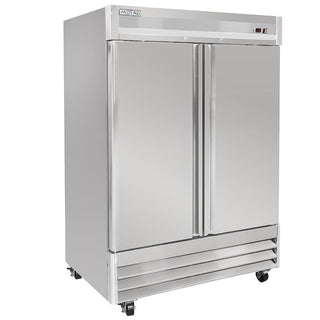 54" Two Section Reach In Refrigerator by MOTAK – 56.69x35.04x83.46, In Description, Check Images, Model MSD-2DR-BAL-X