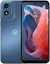 Motorola Moto G Play 2024, 64GB + 4GB RAM, Blue - Locked to Tracfone (Renewed)