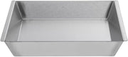 HUBERT Food Display Pan Stainless Steels with Rim Tapered - 12" L x 10" W x 2" H