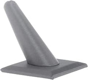 Single Ring Display Post Steel Gray Leatherette