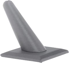 Single Ring Display Post Steel Gray Leatherette
