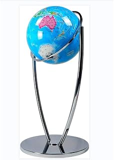 World Globe, High End Floor Standing Antique with Silver Stand(A)