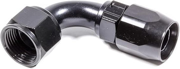 Fragola -12AN x 90 Degree Power Flow Hose End - Black