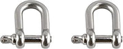 Ergodyne 19792 Squids 3790S Tool Attachment Shackle, Stainless Steel, 15 Pounds, 2-Pack, Small