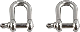 Ergodyne 19792 Squids 3790S Tool Attachment Shackle, Stainless Steel, 15 Pounds, 2-Pack, Small