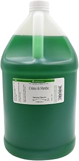LorAnn Oils Creme de Menthe Super Strength Bakery Flavoring, 1 Gallon, Liquid Mint Extract for Baking, Beverage Infusions and Confectionery Applications, Bulk Format USA Made