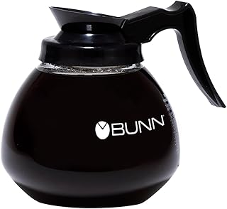Bunn 42400.0103 12 Cup Commercial Glass Decanter with Black Handle (3 Pack)