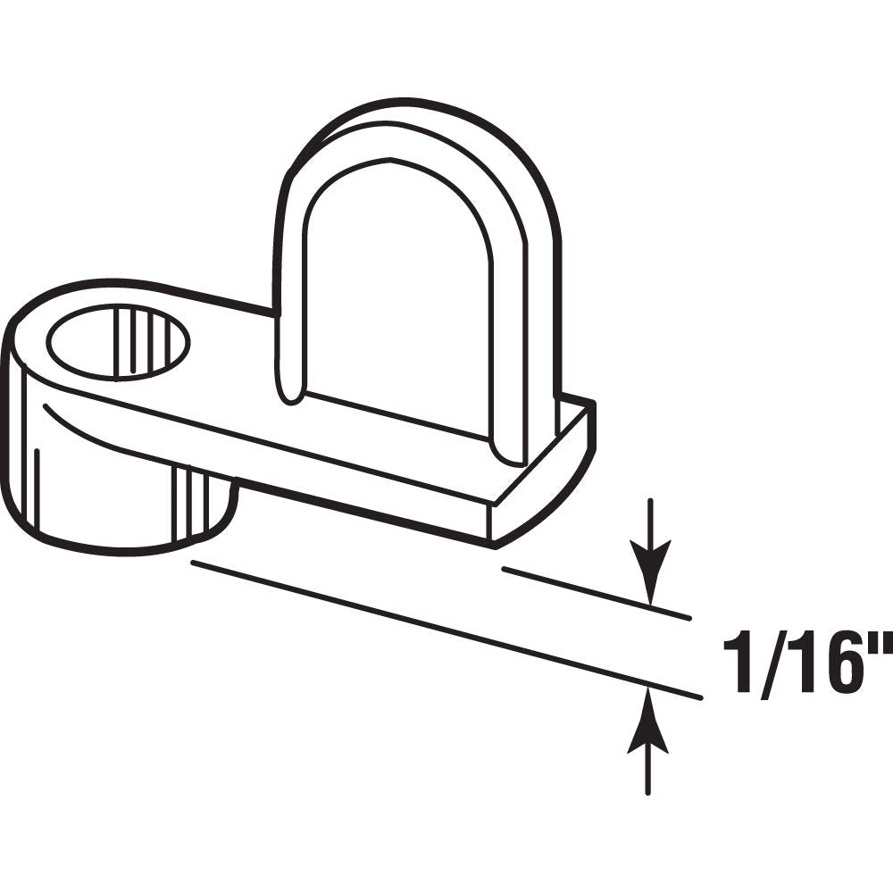 PL 14416 1/16 In. Mill Diecast Screen Clip Flush (100 Pack) by PRIME-LINE – 1/16 in., zinc plated, Mill, Pack of 100, Model PL14416